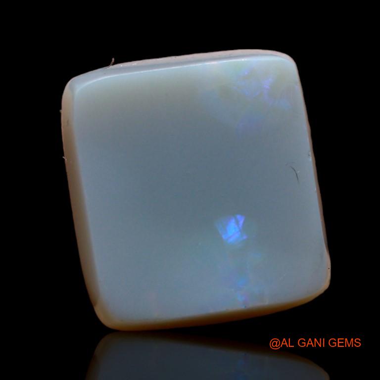 11.30 Cts Natural Australian Fire Opal Loose Gemstone Square Cabochon 14x12x7 mm A-946