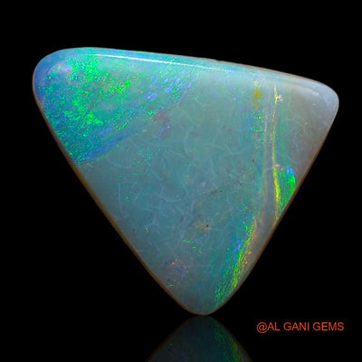 4.55 Cts Natural Australian Fire Opal Trillion Cabochon Loose Gemstone For Jewelry 16x13x3 mm A-948