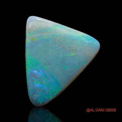 4.55 Cts Natural Australian Fire Opal Trillion Cabochon Loose Gemstone For Jewelry 16x13x3 mm A-948