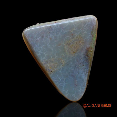 4.55 Cts Natural Australian Fire Opal Trillion Cabochon Loose Gemstone For Jewelry 16x13x3 mm A-948