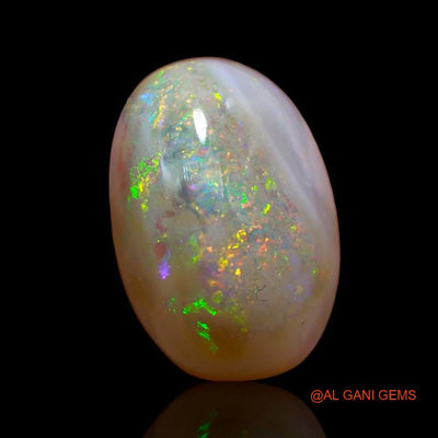 Natural Fire Opal Gemstone 9.00 Cts Loose Oval Cabochon From Australia 16x11x8 mm A-949