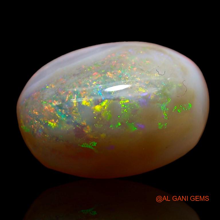 Natural Fire Opal Gemstone 9.00 Cts Loose Oval Cabochon From Australia 16x11x8 mm A-949