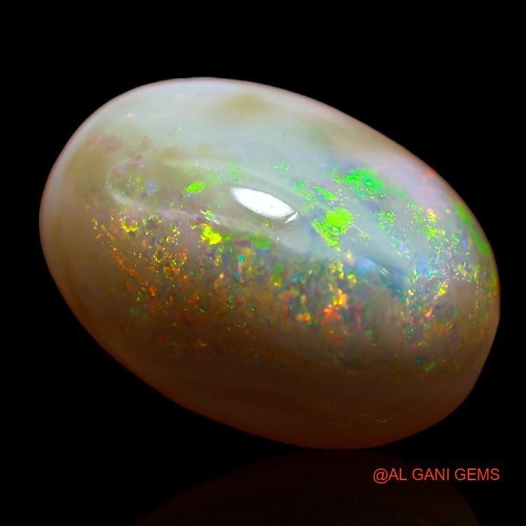Natural Fire Opal Gemstone 9.00 Cts Loose Oval Cabochon From Australia 16x11x8 mm A-949