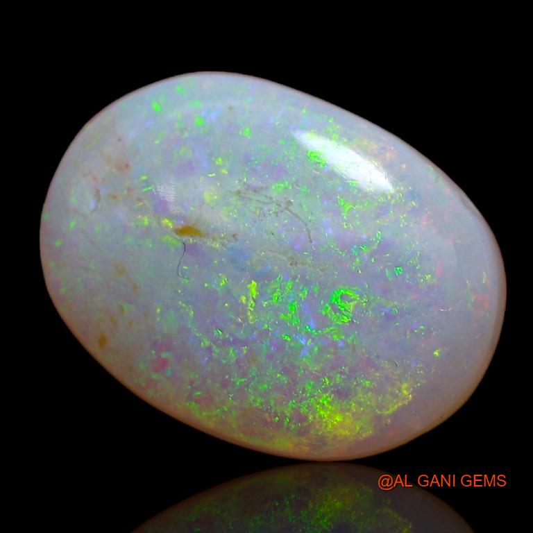 Natural Untreated Fire Opal Loose Gemstone Oval Cabochon From Australia 4.75 Cts 15x10x4 mm A-952