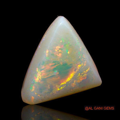 6.65 Cts Natural Australian Fire Opal Loose Gemstone Trillion Cabochon 15x11x7 mm A-953