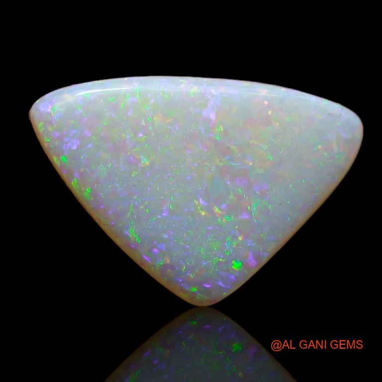 Natural Untreated Fire Opal Loose Gemstone Trillion Cabochon From Australia 4.15 Cts 17x11x3 mm A-954