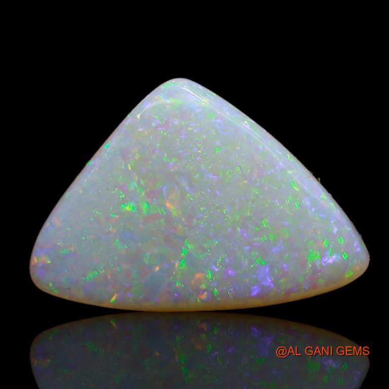 Natural Untreated Fire Opal Loose Gemstone Trillion Cabochon From Australia 4.15 Cts 17x11x3 mm A-954