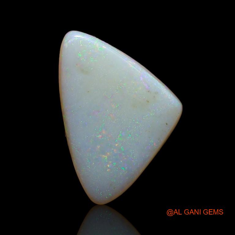 Natural Untreated Fire Opal Loose Gemstone Trillion Cabochon From Australia 4.15 Cts 17x11x3 mm A-954