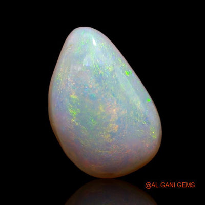 6.25 Cts Natural Australian Fire Opal Loose Gemstone Pear Cabochon 16x11x5 mm A-955