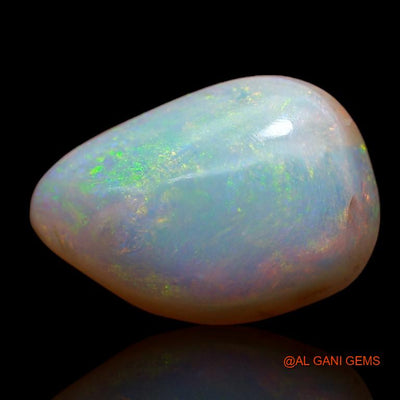 6.25 Cts Natural Australian Fire Opal Loose Gemstone Pear Cabochon 16x11x5 mm A-955