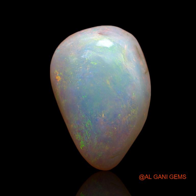 6.25 Cts Natural Australian Fire Opal Loose Gemstone Pear Cabochon 16x11x5 mm A-955