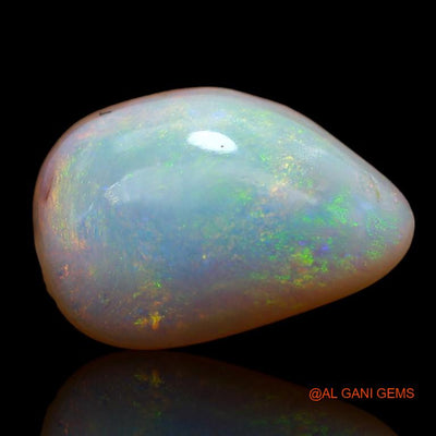 6.25 Cts Natural Australian Fire Opal Loose Gemstone Pear Cabochon 16x11x5 mm A-955
