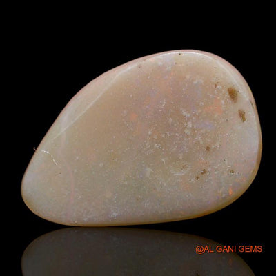 6.25 Cts Natural Australian Fire Opal Loose Gemstone Pear Cabochon 16x11x5 mm A-955