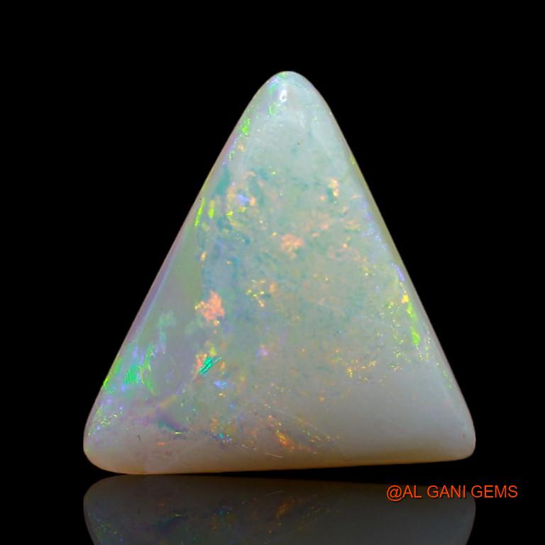 4.45 Cts Natural Australian Fire Opal Loose Gemstone Trillion Cabochon 16x13x4 mm A-956
