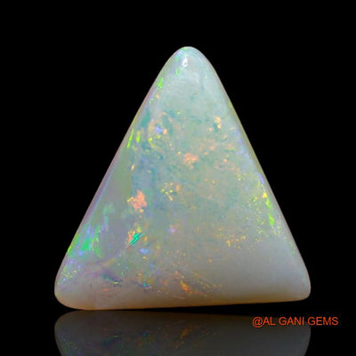 4.45 Cts Natural Australian Fire Opal Loose Gemstone Trillion Cabochon 16x13x4 mm A-956