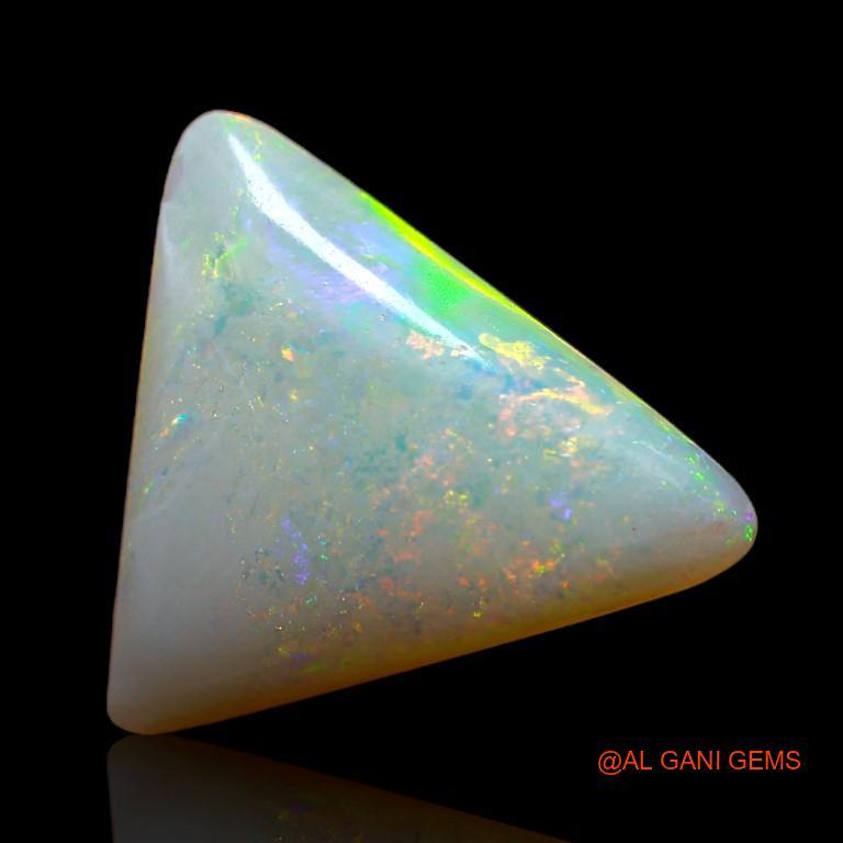 4.45 Cts Natural Australian Fire Opal Loose Gemstone Trillion Cabochon 16x13x4 mm A-956