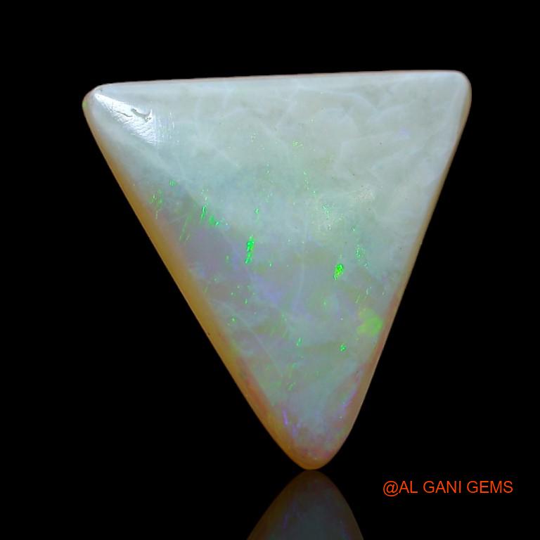 4.45 Cts Natural Australian Fire Opal Loose Gemstone Trillion Cabochon 16x13x4 mm A-956