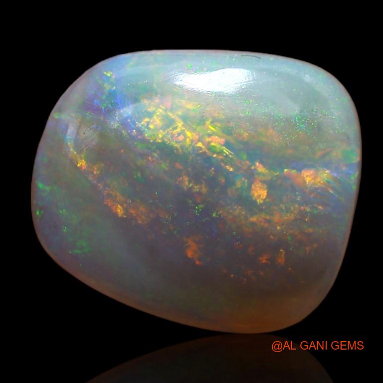 4.50 Cts Natural Australian Fire Opal Loose Gemstone Fancy Cabochon 14x12x3 mm A-957