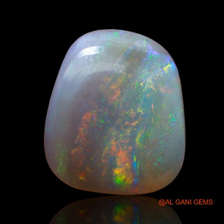 4.50 Cts Natural Australian Fire Opal Loose Gemstone Fancy Cabochon 14x12x3 mm A-957