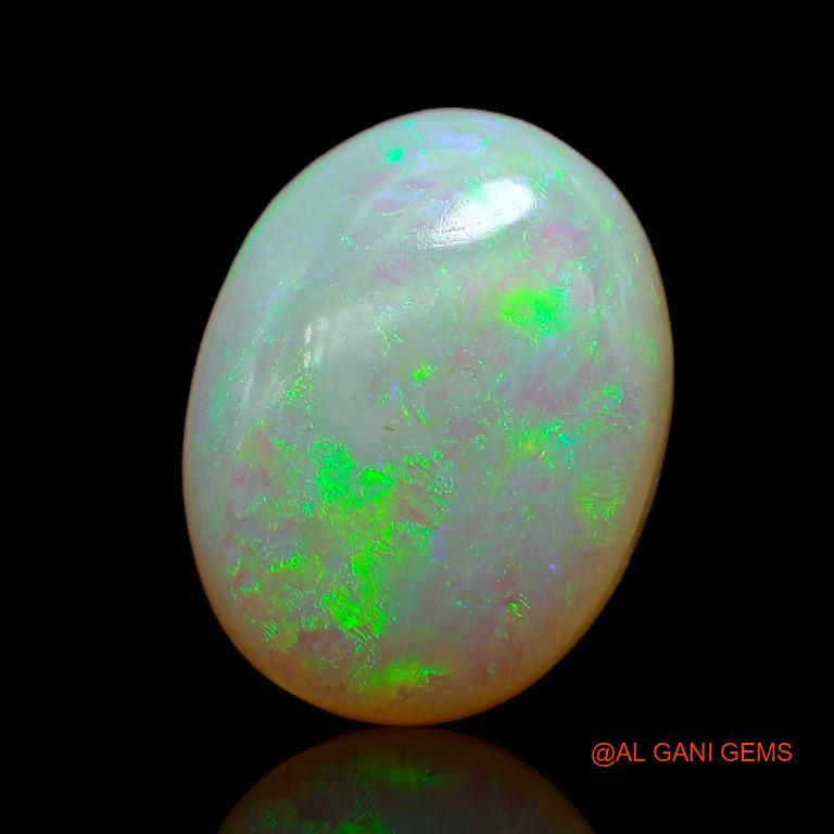 5.75 Cts Unheated Australian Fire Opal Loose Gemstone Oval Cabochon Natural 14x10x5 mm A-958