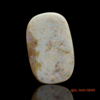 Natural Fire Opal Gemstone 17.30 Cts Loose Fancy Cabochon From Australia 23x14x5 mm A-95