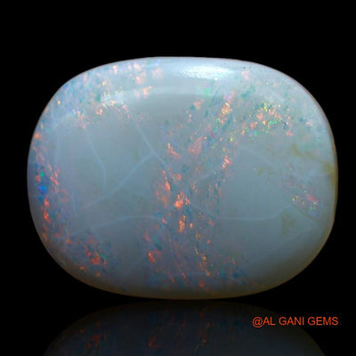 8.75 Cts Unheated Australian Fire Opal Loose Gemstone Oval Cabochon Natural 17x14x4 mm A-961