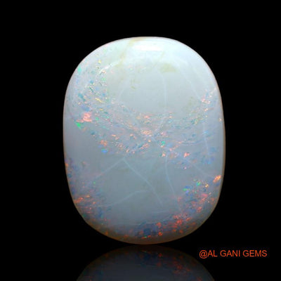 8.75 Cts Unheated Australian Fire Opal Loose Gemstone Oval Cabochon Natural 17x14x4 mm A-961