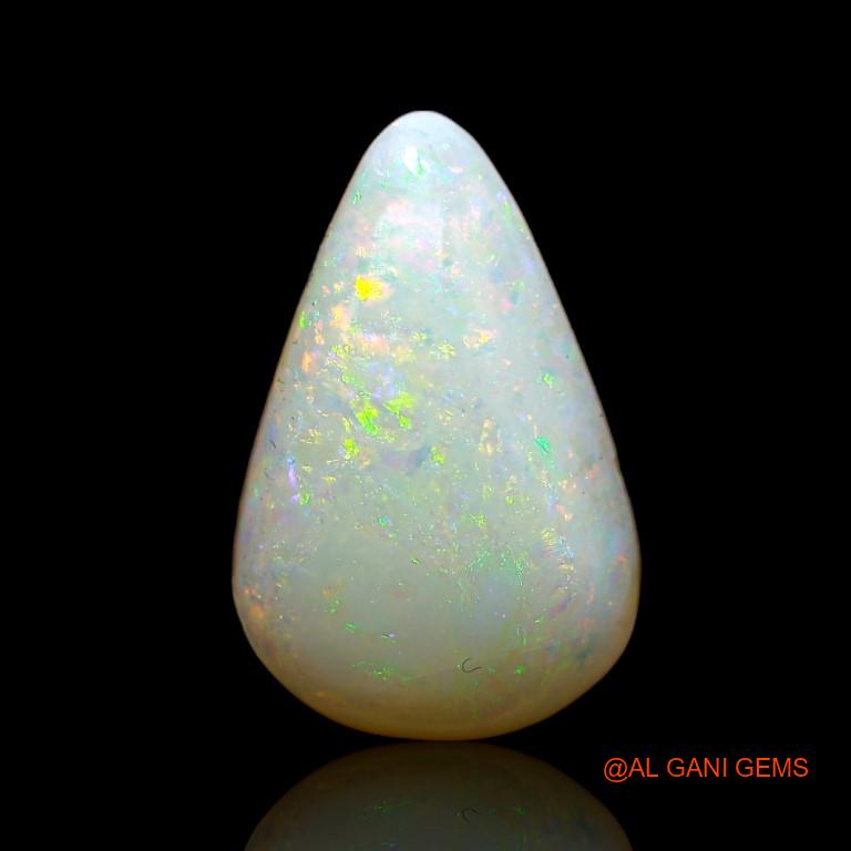 5.50 Cts Natural Australian Fire Opal Loose Gemstone Pear Cabochon 16x10x5 mm A-962