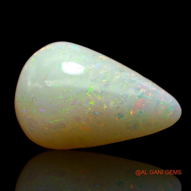 5.50 Cts Natural Australian Fire Opal Loose Gemstone Pear Cabochon 16x10x5 mm A-962