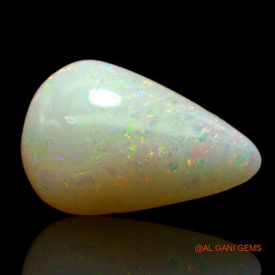5.50 Cts Natural Australian Fire Opal Loose Gemstone Pear Cabochon 16x10x5 mm A-962