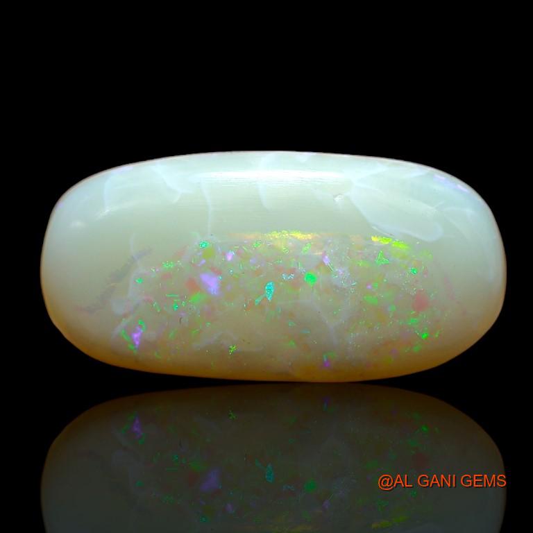 9.45 Cts Natural Australian Fire Opal Loose Gemstone Oval Cabochon 21x10x5 mm A-964