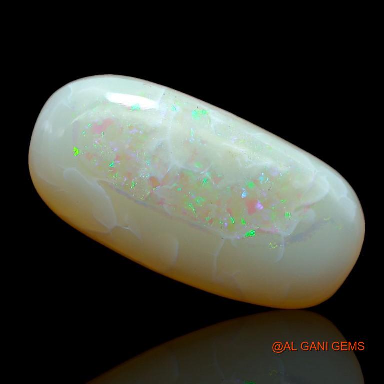 9.45 Cts Natural Australian Fire Opal Loose Gemstone Oval Cabochon 21x10x5 mm A-964