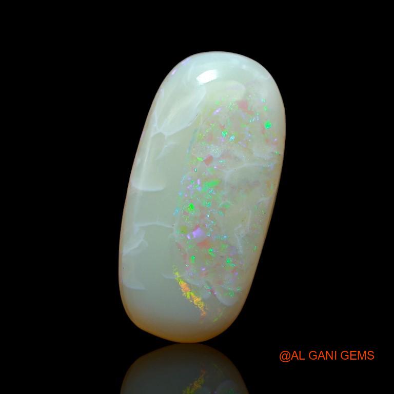9.45 Cts Natural Australian Fire Opal Loose Gemstone Oval Cabochon 21x10x5 mm A-964