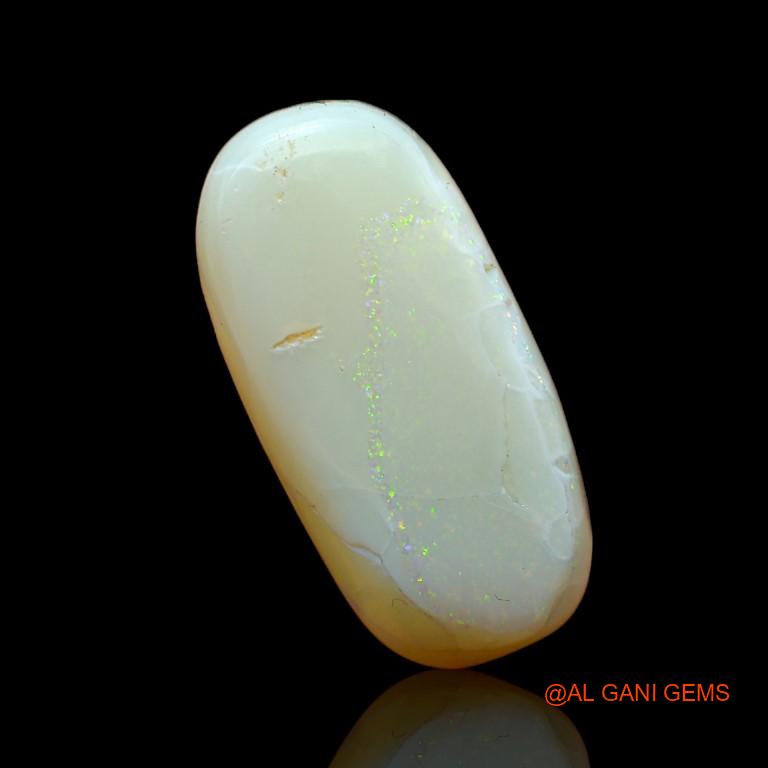 9.45 Cts Natural Australian Fire Opal Loose Gemstone Oval Cabochon 21x10x5 mm A-964