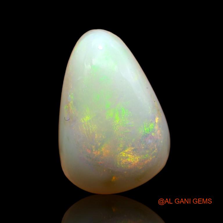 9.80 Cts Unheated Australian Fire Opal Loose Gemstone Pear Cabochon Natural 16x11x7 mm A-968