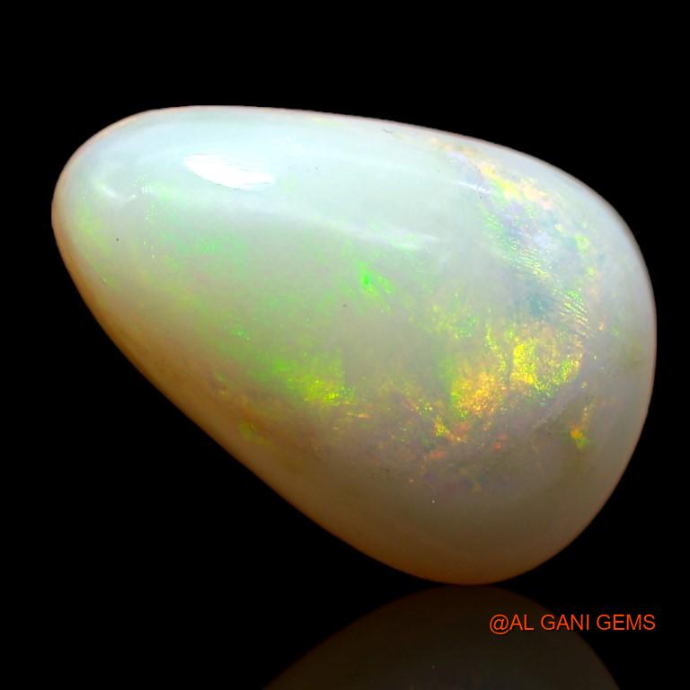 9.80 Cts Unheated Australian Fire Opal Loose Gemstone Pear Cabochon Natural 16x11x7 mm A-968