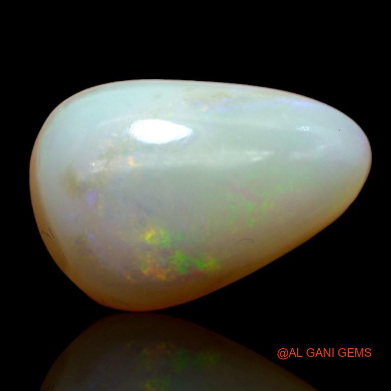 9.80 Cts Unheated Australian Fire Opal Loose Gemstone Pear Cabochon Natural 16x11x7 mm A-968