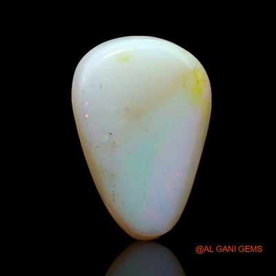 9.80 Cts Unheated Australian Fire Opal Loose Gemstone Pear Cabochon Natural 16x11x7 mm A-968