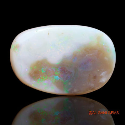 17.90 Cts Natural Australian Fire Opal Loose Gemstone Fancy Cabochon 23x15x6 mm A-96