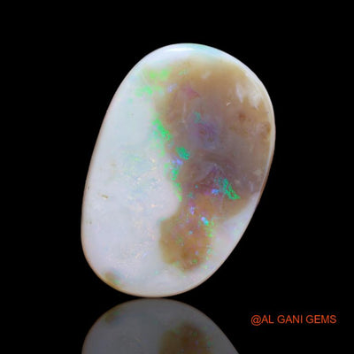 17.90 Cts Natural Australian Fire Opal Loose Gemstone Fancy Cabochon 23x15x6 mm A-96