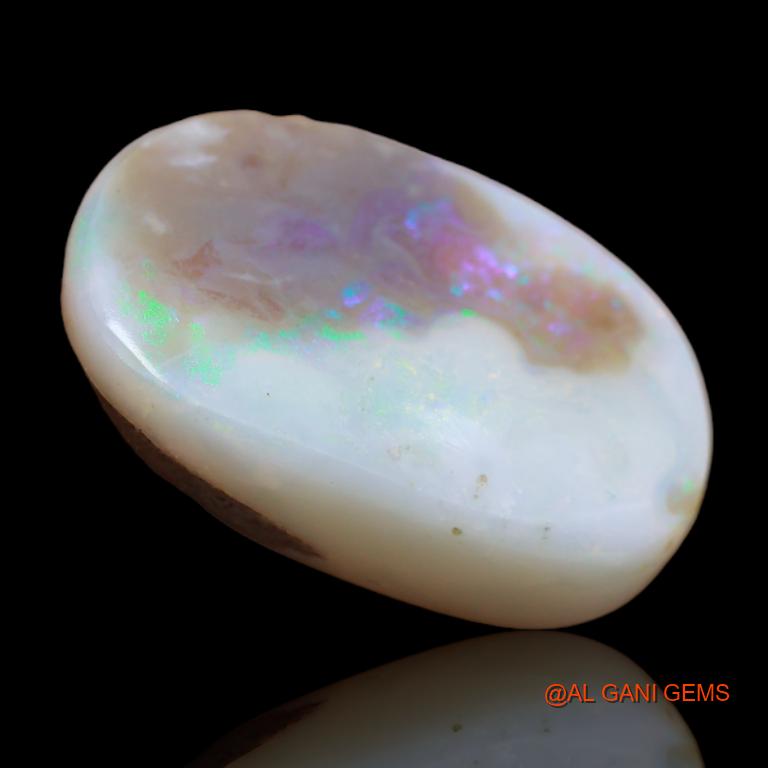 17.90 Cts Natural Australian Fire Opal Loose Gemstone Fancy Cabochon 23x15x6 mm A-96