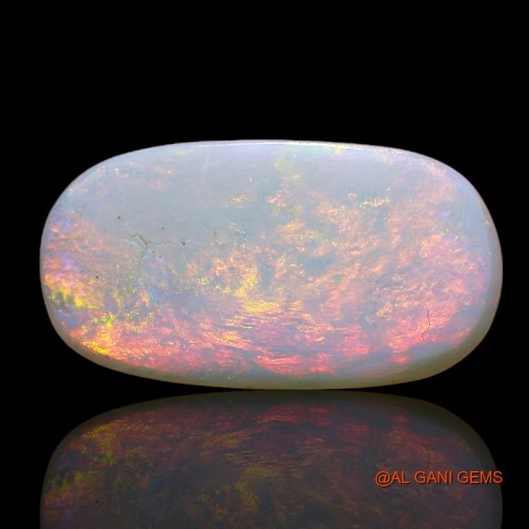 Natural Fire Opal Gemstone 3.10 Cts Loose Oval Cabochon From Australia 19x10x2 mm A-971