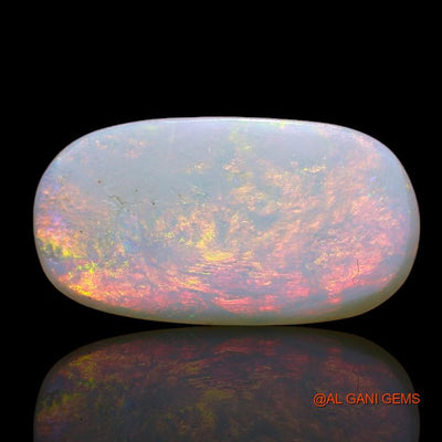 Natural Fire Opal Gemstone 3.10 Cts Loose Oval Cabochon From Australia 19x10x2 mm A-971