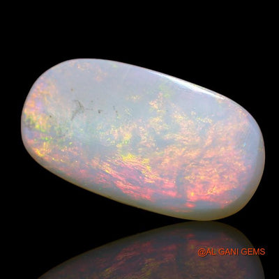 Natural Fire Opal Gemstone 3.10 Cts Loose Oval Cabochon From Australia 19x10x2 mm A-971