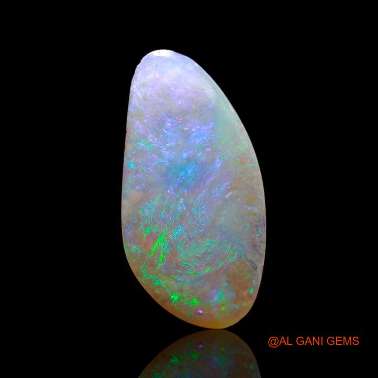 3.15 Cts Natural Australian Fire Opal Loose Gemstone Fancy Cabochon 20x10x2 mm A-976
