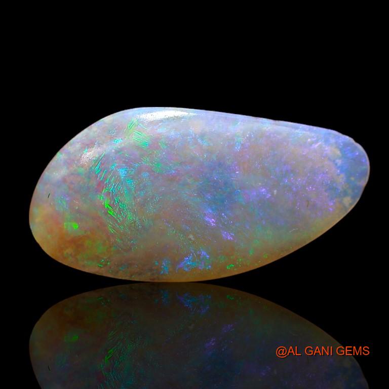 3.15 Cts Natural Australian Fire Opal Loose Gemstone Fancy Cabochon 20x10x2 mm A-976