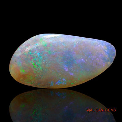 3.15 Cts Natural Australian Fire Opal Loose Gemstone Fancy Cabochon 20x10x2 mm A-976