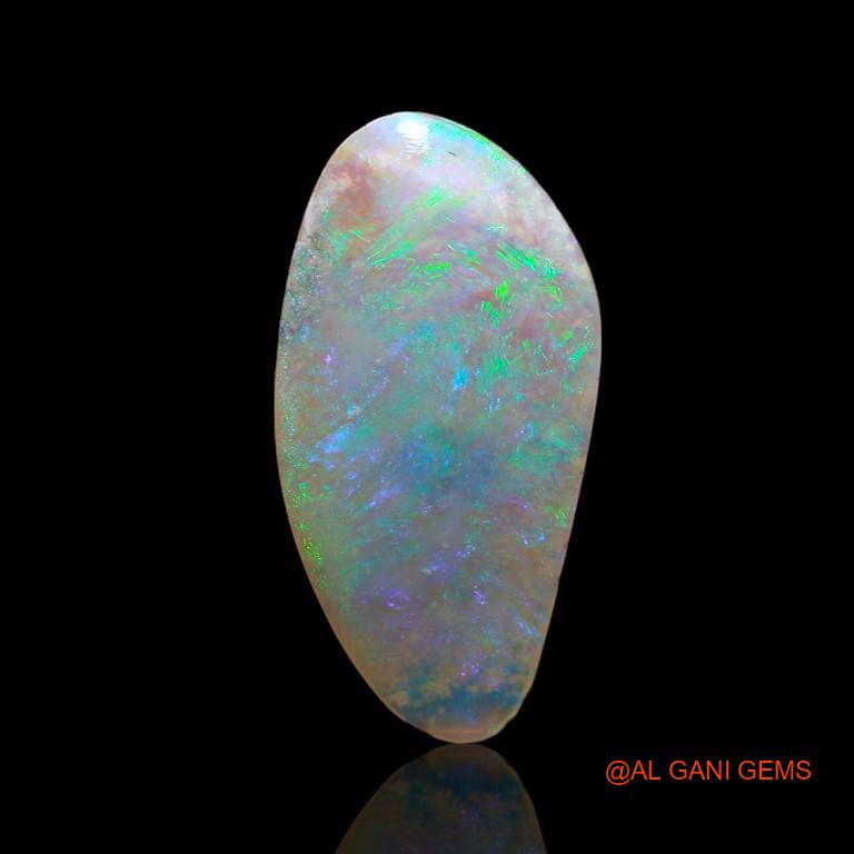 3.15 Cts Natural Australian Fire Opal Loose Gemstone Fancy Cabochon 20x10x2 mm A-976
