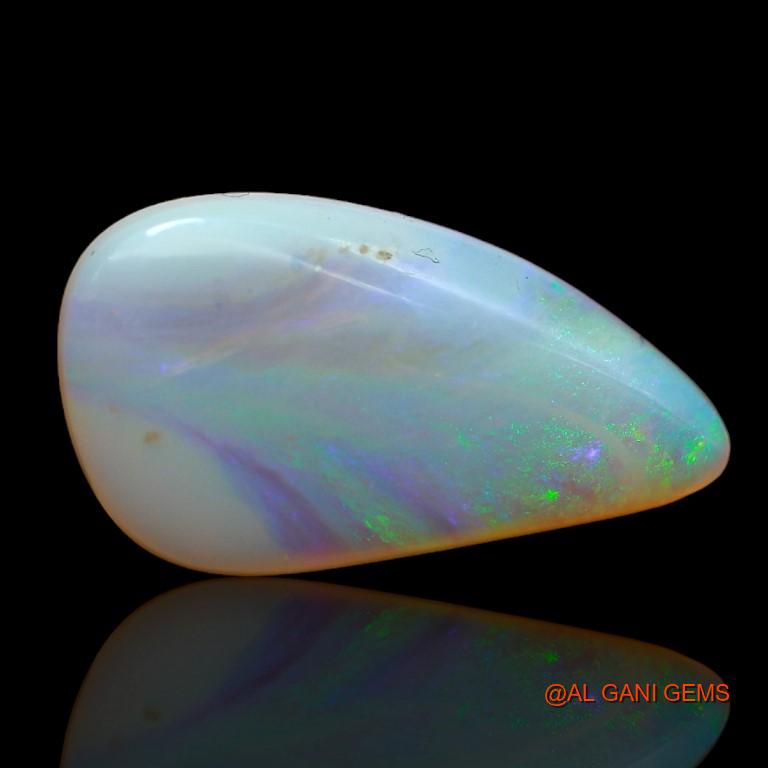 Natural Fire Opal Gemstone 7.15 Cts Loose Fancy Cabochon From Australia 21x11x4 mm A-978
