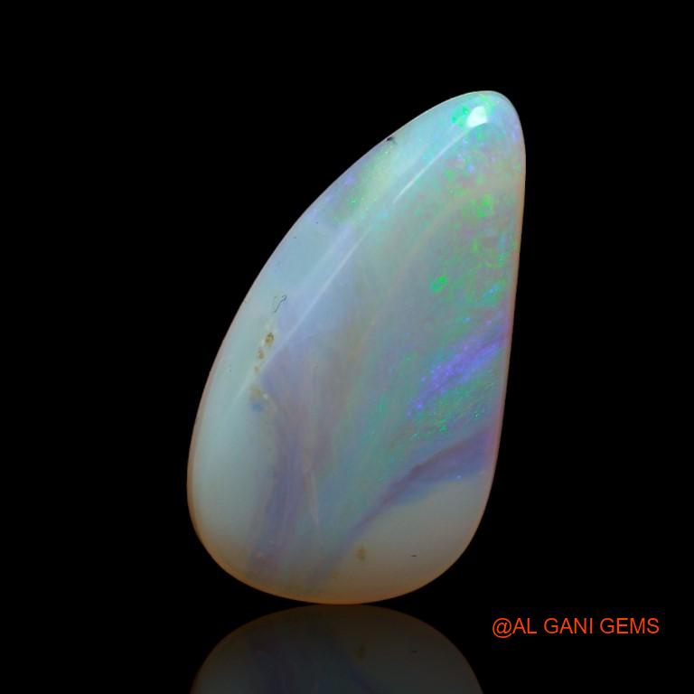 Natural Fire Opal Gemstone 7.15 Cts Loose Fancy Cabochon From Australia 21x11x4 mm A-978